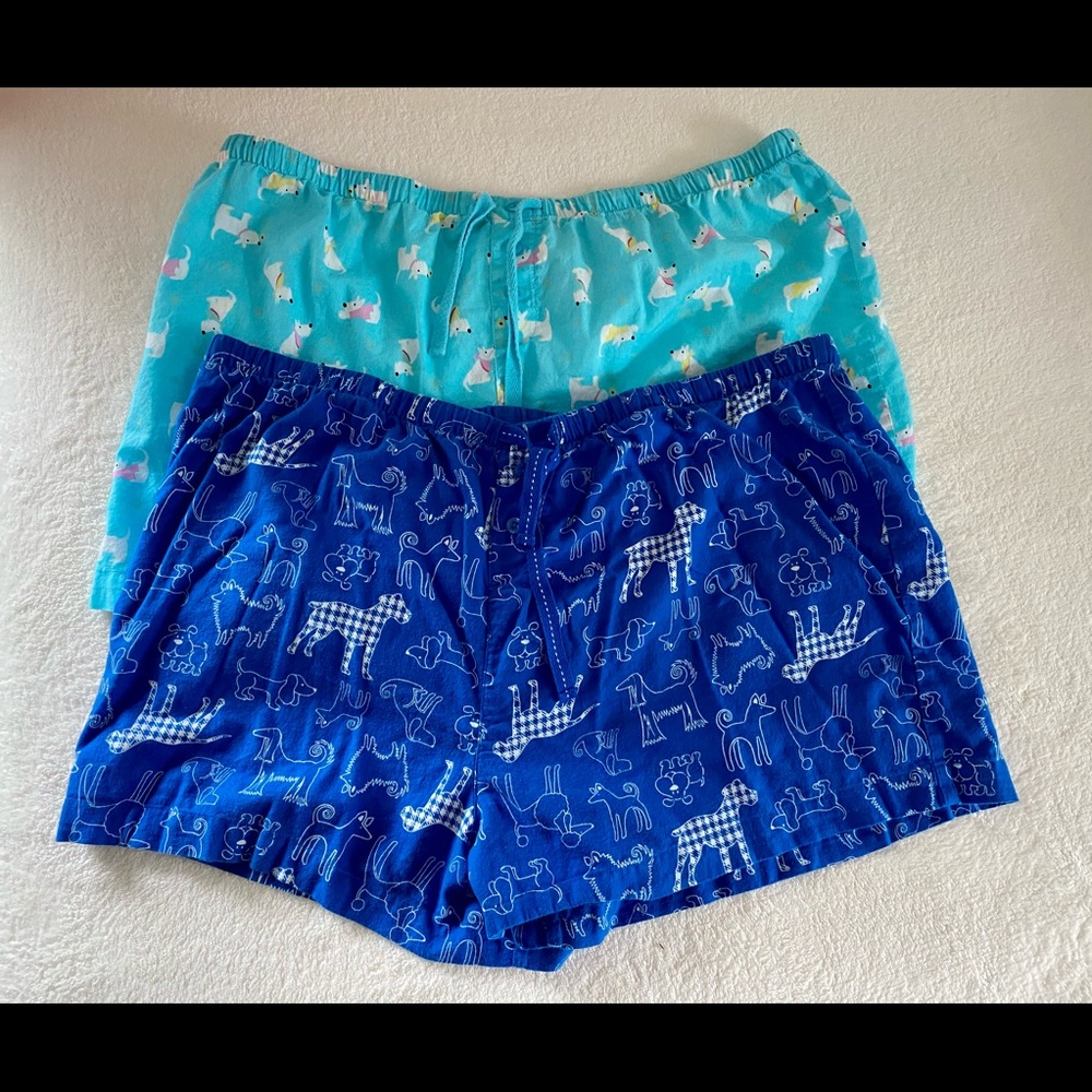 Adorable Dog Print Sleep Shorts Lot
